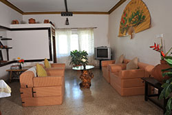 Colorful modern living room
